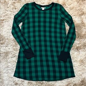 Victoria's Secret Teal Checkered sleep Shirt